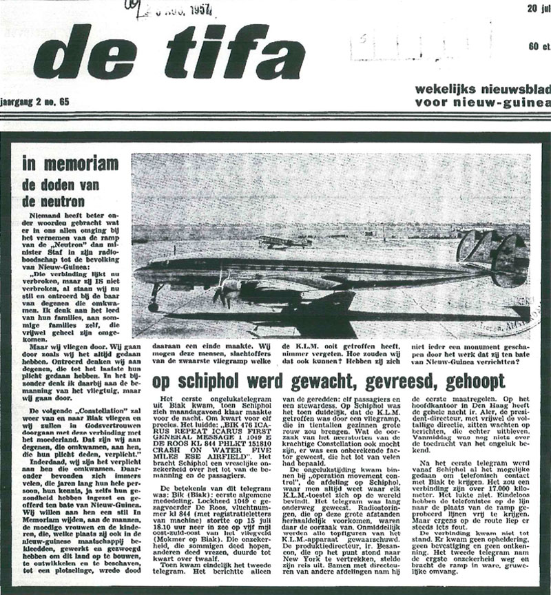 de Tifa 20 juli 1957 - wekelijks nieuwsblad voor Nieuw0Guinea